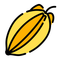 starfruit icon design	