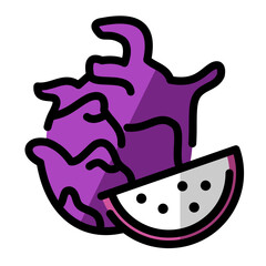 pitaya fruit icon	