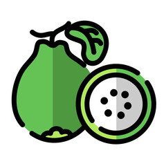 guava fruit icon	