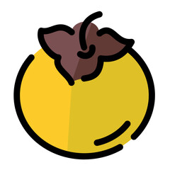 persimmon icon design	