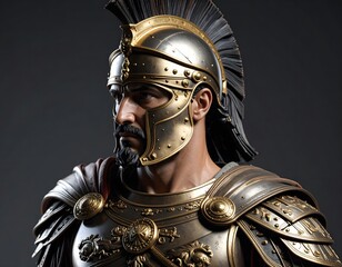 Roman soldier bust