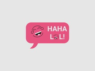 two black outline laughing emoji faces