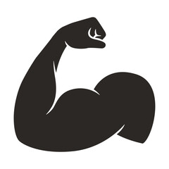 Strong Muscle Icon PNG – Power & Strength Symbol