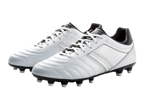     football boots soccer cleats isolated on white background PNG, AI GENERATED