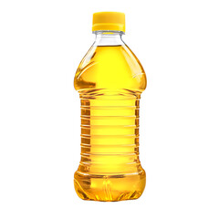 Oil plastic bottle isolated on transparent background