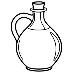 Vintage Oil Can Line Drawing