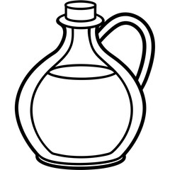 Vintage Oil Can Line Drawing