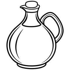 Vintage Oil Can Line Drawing