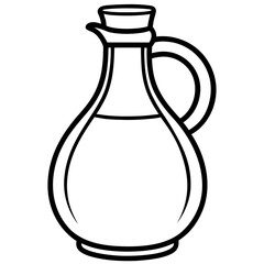 Vintage Oil Can Line Drawing