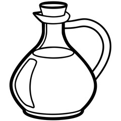 Vintage Oil Can Line Drawing