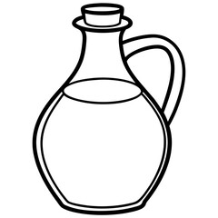 Vintage Oil Can Line Drawing