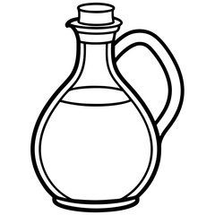 Vintage Oil Can Line Drawing