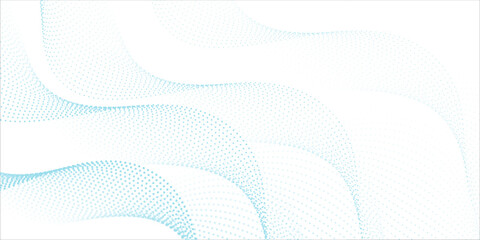 Abstract blue wave vector banner template.eps10