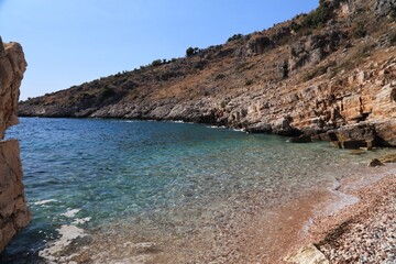 Secret beach in Sarande, Albania