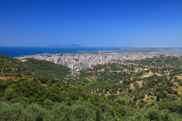 Albania Vlore cityscape in summer