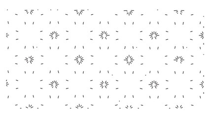 Minimalist Geometric Pattern with Star Shapes on Transparent Background Design Element