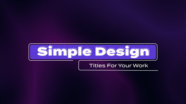 Simple Modern Lower Third_Vol.03