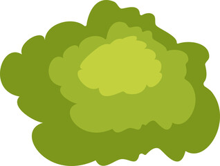 Hand drawn, simple green grass design. Vector illustration.