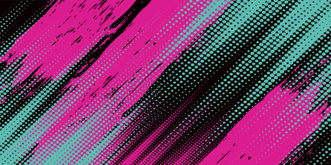 Car sticker wrap banner abstract sporty lines pink blue greenish grunge color combination brush storm thunder modern pattern racing motorsport.