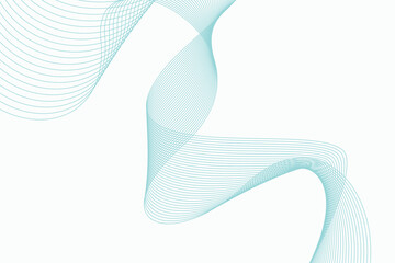 Fototapeta premium Blue wavy abstract line design background
