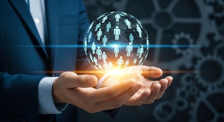 Global network connection in hands, business technology, social networking, teamwork, connectivity, innovation, corporate leadership, future trends, strategic alliance, digital transformation,