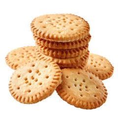 Stack of round cookies