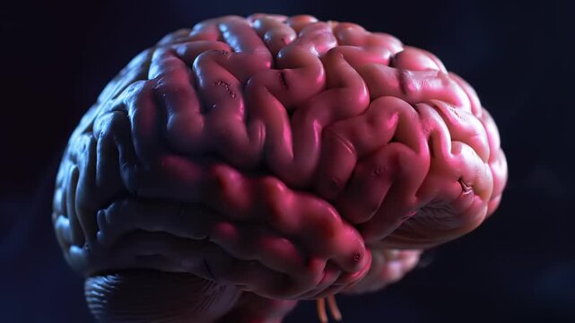 Human Brain with Smoke, Neural, and Health.