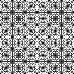 Ornement décoratif Motif abstrait Moucharabieh Réseau de noir et blanc et de style arabe géométrique