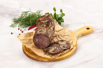 Kazy - traditional asian horse meat sausage