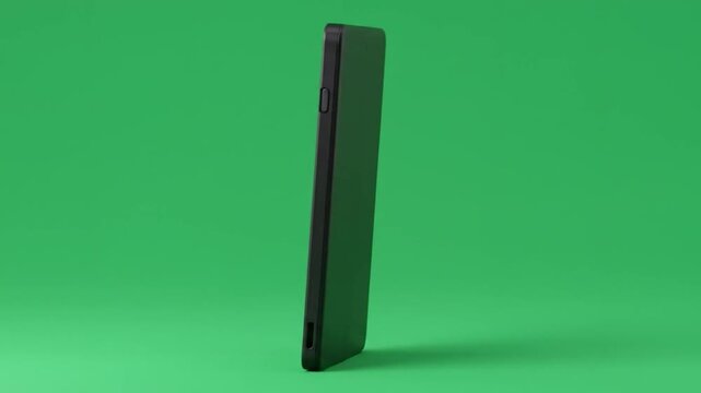 E-reader on green screen, blank display, studio shot, product presentation