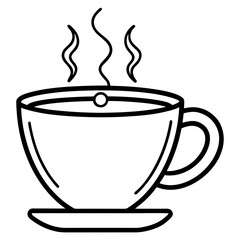 Cozy Tea Cup Line Icon