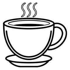 Cozy Tea Cup Line Icon