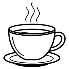 Cozy Tea Cup Line Icon