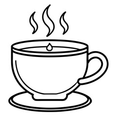 Cozy Tea Cup Line Icon