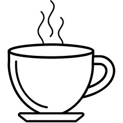 Cozy Tea Cup Line Icon