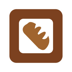 bread icon vector illustration