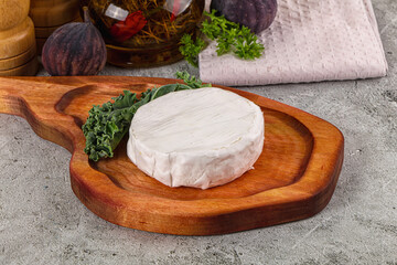 Gourmet round creamy Camembert cheese