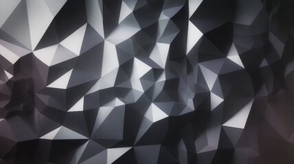 Fototapeta premium Abstract geometric background with polygonal shapes in shades of gray