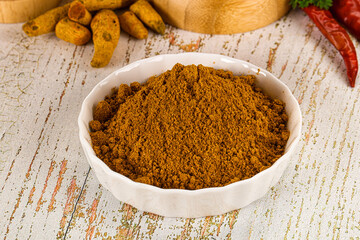 Indian cuisine - curry powder for culinary