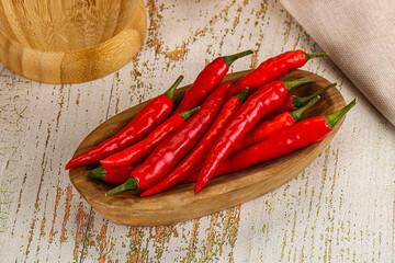 Red hot chili pepper heap