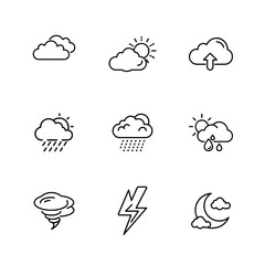 set of weather icons