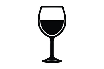 wine glass vector icon
