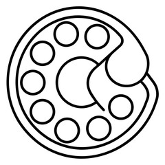 Flat Color Palette Icons