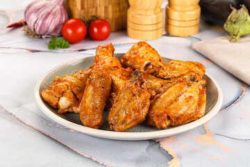 Grilled spicy chili chicken wings