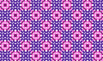 purple violet pink abstract background with squares strip of rectangle flower block seamless repeat pattern, replete patter image design for fabric printing or wallpaper, square