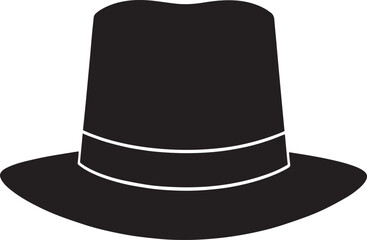 Traditional Irish Leprechaun Hat in Black Silhouette | St. Patrick’s Day Clipart Illustration Vector Format