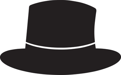 Traditional Irish Leprechaun Hat in Black Silhouette | St. Patrick’s Day Clipart Illustration Vector Format