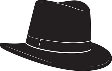 Traditional Irish Leprechaun Hat in Black Silhouette | St. Patrick’s Day Clipart Illustration Vector Format