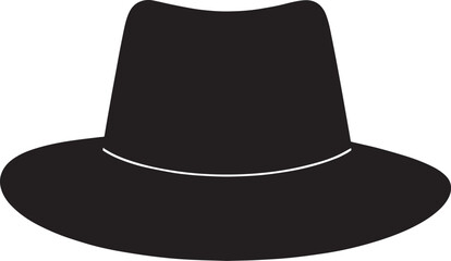 Traditional Irish Leprechaun Hat in Black Silhouette | St. Patrick’s Day Clipart Illustration Vector Format