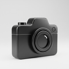 digital slr camera icon 3d